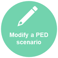 Modify a PED scenario image